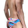 Разноцветные трусы-слипы с узким бочком