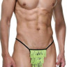 Мужские трусы-стринги с контрастной бахромой