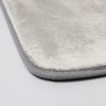 Набор из 2 серых ковриков для ванной с эффектом памяти