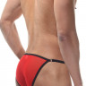 Красные сексуальные трусы-слипы с контрастным кантом Красные сексуальные трусы-слипы с контрастным кантом