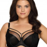 Бюстгальтер на косточках plus size с декоративными бретелями