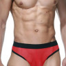 Красно-черные мужские трусы-тонги