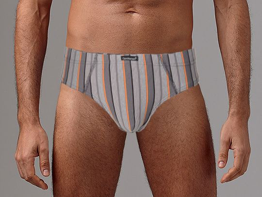 Трусы-слипы в широкую и узкую полоски 