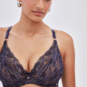 Темно-синий бюстгальтер Glow с мягкими чашечками на косточках