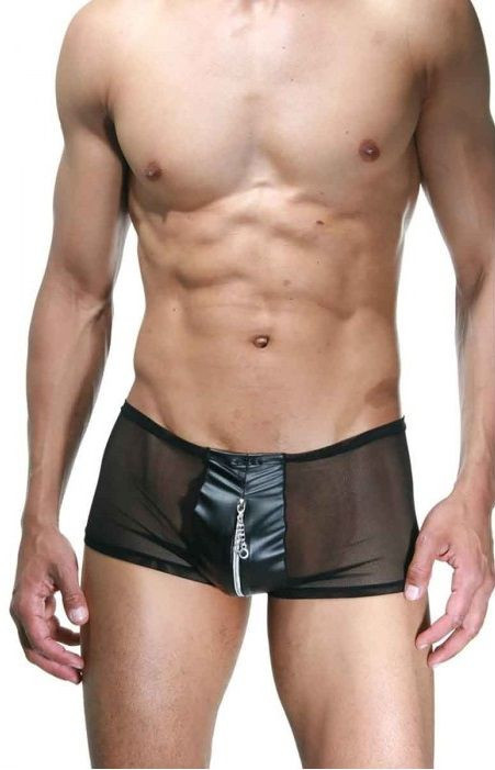 Мужские трусы-хипсы с молнией 