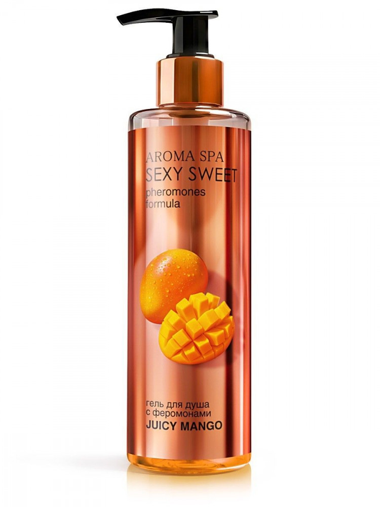 Гель для душа с феромонами и ароматом манго Juicy Mango - 200 мл. 