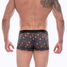 Темно-серые трусы-боксеры с цветным принтом