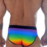Оригинальные мужские трусы-слипы с вырезом