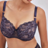 Темно-синий кружевной бюстгальтер Glow с шитыми чашками