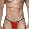 Откровенные красно-черные трусы-стринги Откровенные красно-черные трусы-стринги