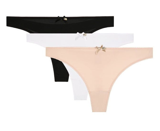 Набор из 3 трусиков-стринг Olivia разных цветов 