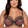 Бюстгальтер с мягкими чашками и тигриным принтом