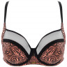 Бюстгальтер с мягкими чашками и тигриным принтом