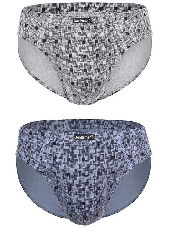 Комплект из двух трусов-слипов в клеточку 