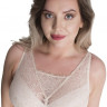 Кружевной бюстгальтер-топ +size с мягкими чашками
