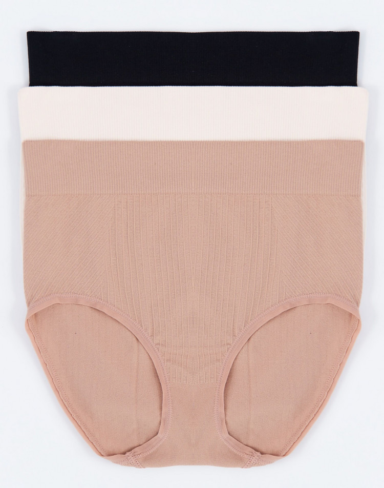 Набор из 3 бесшовных корректирующих трусиков 