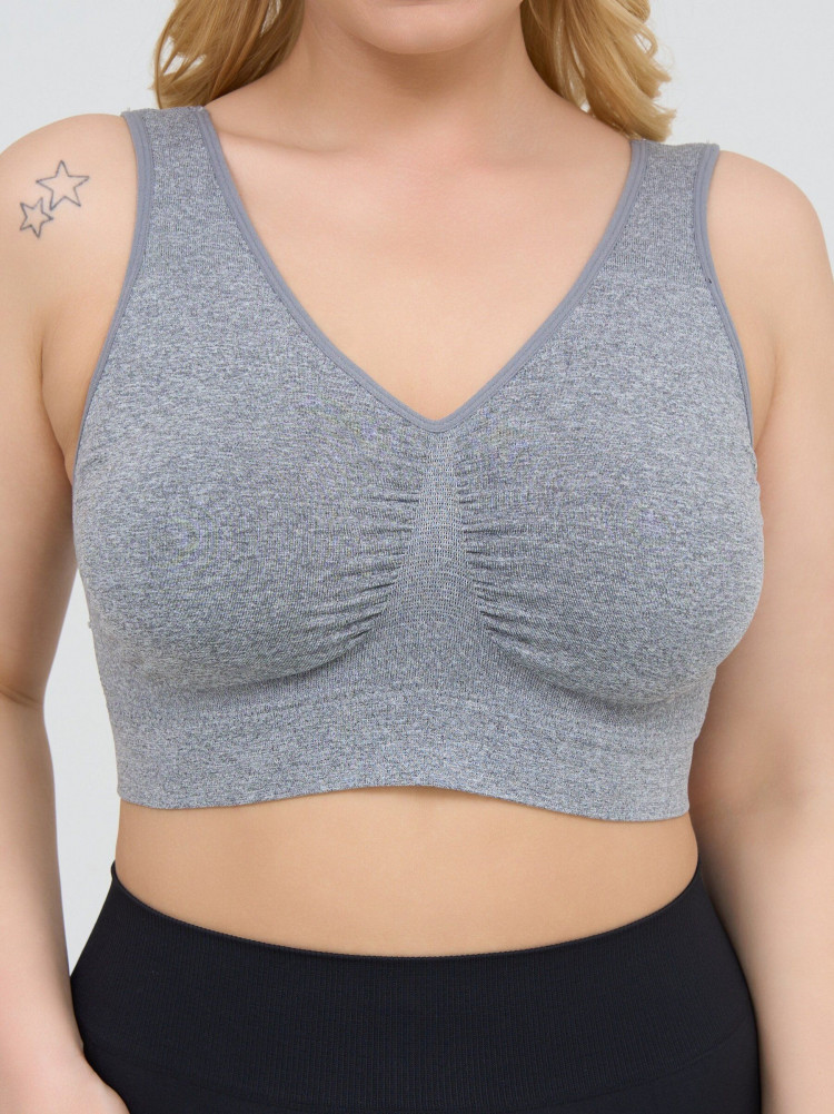 Гладкий бюстгальтер-топ с широкими бретелями 