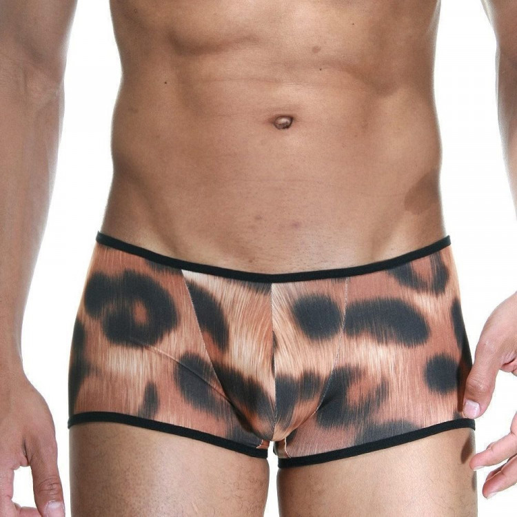 Облегающие трусы-хипсы с леопардовым принтом 