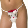 Игривые трусики-стринги в новогоднем стиле