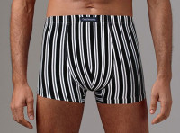 Черно-белые мужские трусы-боксеры