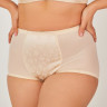 Высокие утягивающие трусики с атласной вставкой Высокие утягивающие трусики с атласной вставкой