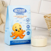 Детская соль для ванны «Осьминог» с экстрактом череды и ромашки - 400 гр.