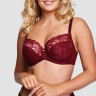 Бюстгальтер из прозрачного неэластичного вышитого тюля с мягкими чашками