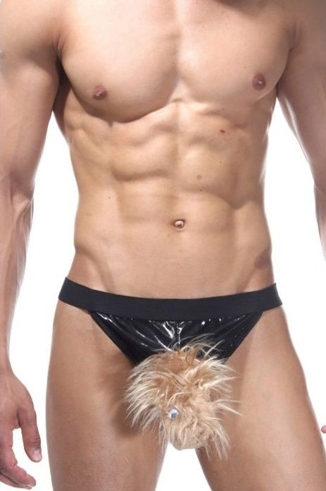 Игровые мужские трусы-стринги  Крот  