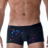 Черные мужские трусы-боксеры с блестящими звездами