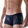 Черные мужские трусы-боксеры с блестящими звездами