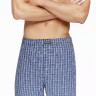 Синие хлопковые трусы-боксеры в клетку