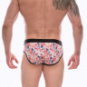 Мужские трусы-брифы с разноцветным принтом в виде ракушек