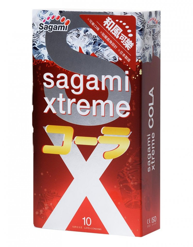 Ароматизированные презервативы Sagami Xtreme Cola - 10 шт. 
