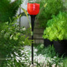 Садовый светильник на солнечной батарее «Тюльпан красный»