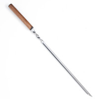 Шампур-уголок «Эко» с деревянной ручкой - 58 см.