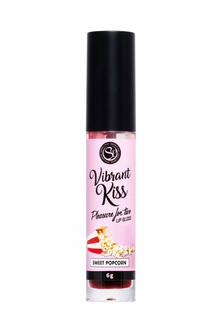 Бальзам для губ Lip Gloss Vibrant Kiss со вкусом попкорна - 6 гр. 