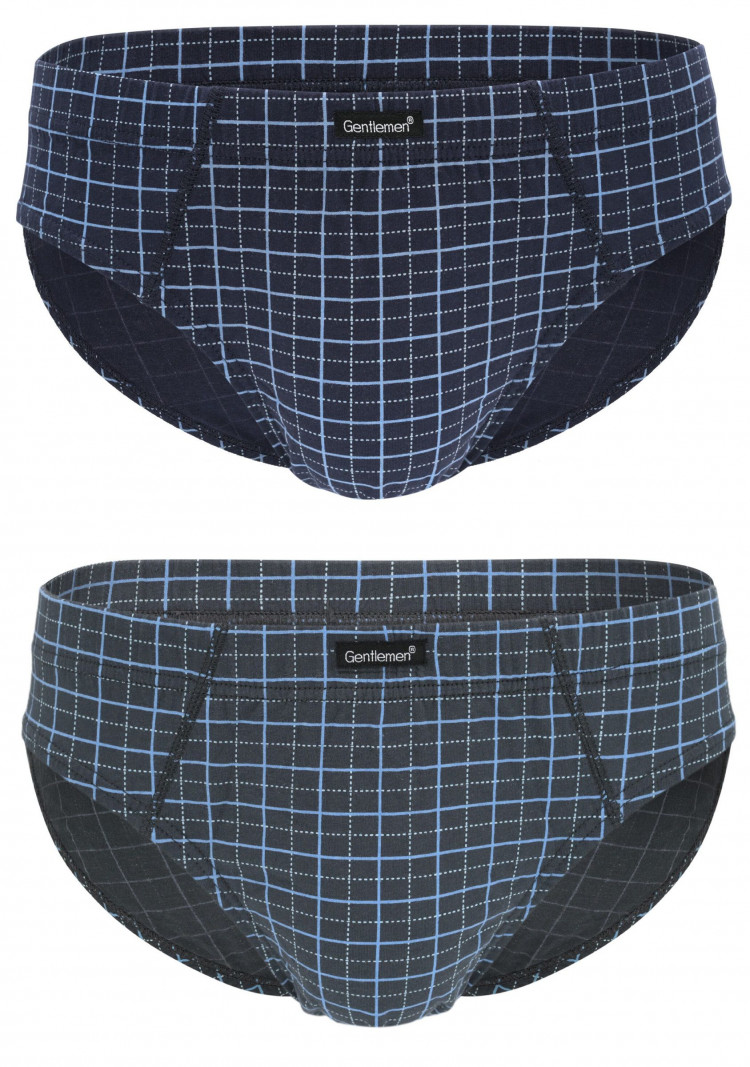 Комплект из 2 клетчатых трусов-слипов plus size 