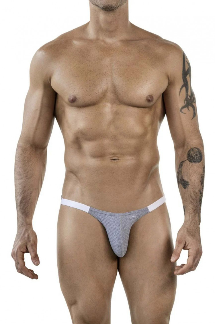Серые трусы-брифы в рубчик Mantra Brief 