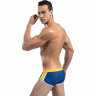 Стильные синие мужские плавки с контрастным поясом Стильные синие мужские плавки с контрастным поясом
