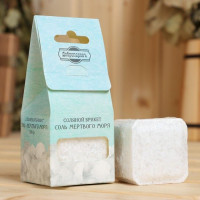 Соляной брикет-куб «Соль мертвого моря» - 200 гр.