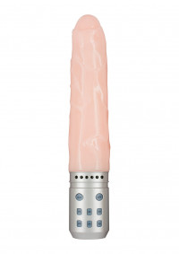 Вибратор телесного цвета Sixth Sense Cyber Vibe Flushy - 24,5 см.