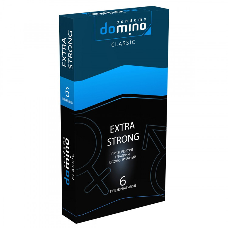 Суперпрочные презервативы DOMINO Classic Extra Strong - 6 шт. 