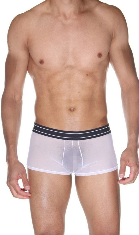 Мужские полупрозрачные трусы-боксеры 