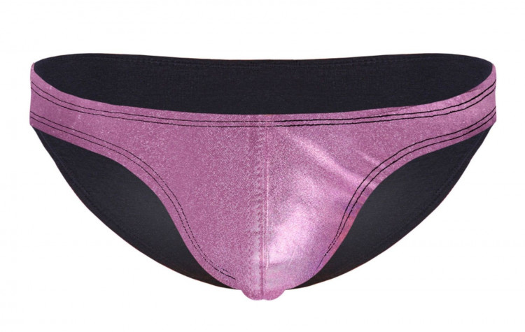 Мужские трусы-слипы с розовой передней частью 