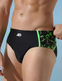 Мужские плавки с контрастными полосами и принтом