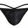 Черные мужские трусы-стринги Darkzone