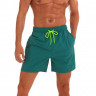 Зеленые мужские пляжные шорты