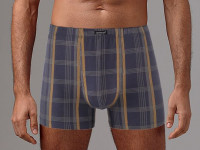 Мужские трусы-боксеры в клетку из высококачественного хлопка