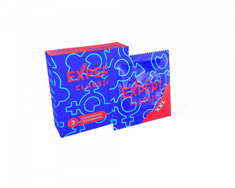 Презервативы увеличенного размера Expert Classic XXL - 3 шт. 