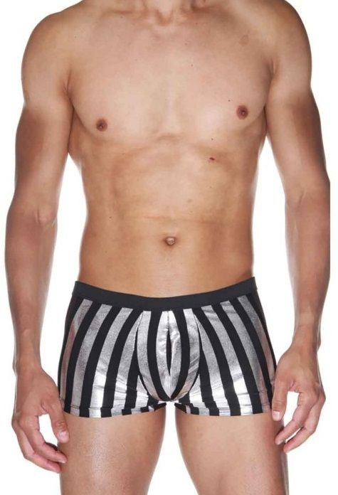 Мужские трусы-боксеры в крупную полоску 